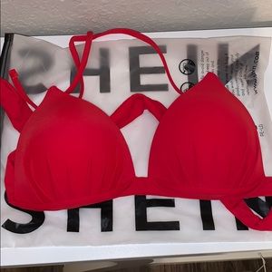 Red SHEIN halter bikini XL